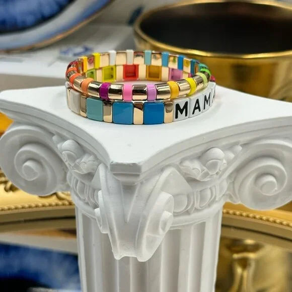 🆕 ROXANNE ASSOULIN 🧿 Set of Two Bracelets - MAMA Rainbow Bracelets - Picture 16 of 16